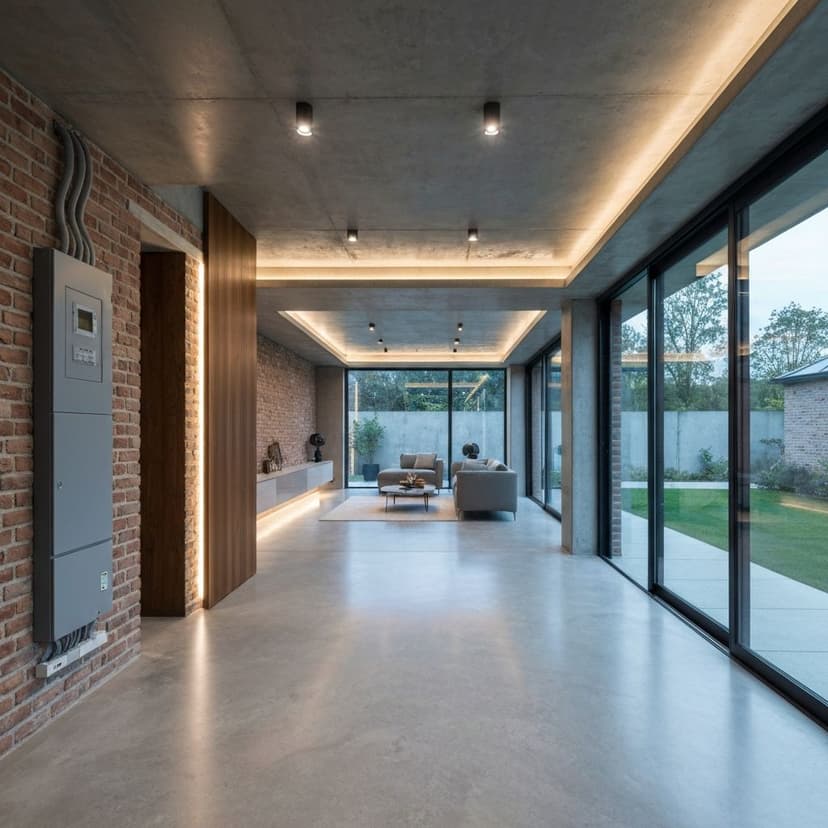 Intérieur avec énergie solaire